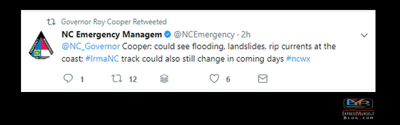 Irma NC Update