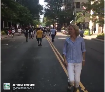 Charlotte Mayor, Jennifer Roberts Parties With The People